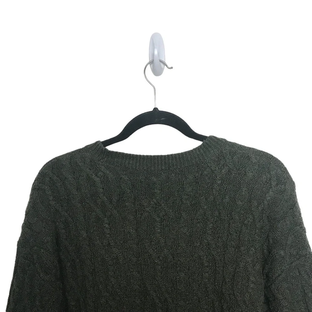 Wild Fable Green Knit Sweater Small